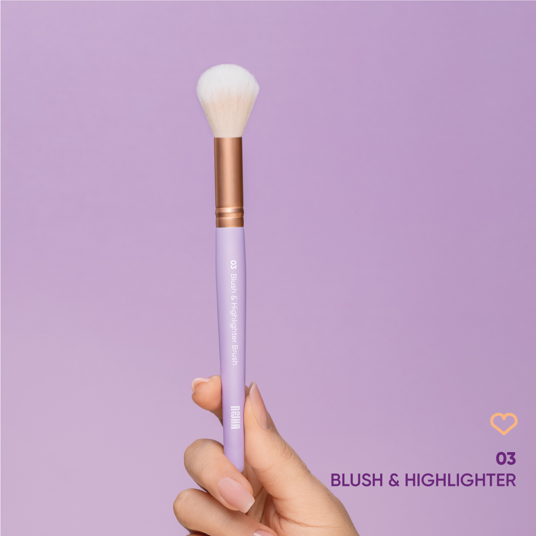 NEJHA - PENNELLO PROFESSIONALE MAKE-UP VISO , Blush & Highlighter Brush 03